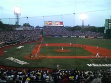 宮城スタジアムより虎党の生中継