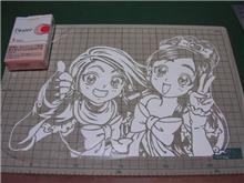 やっと完成・・・疲れたｏｒｚ＜プリキュアのカッティング