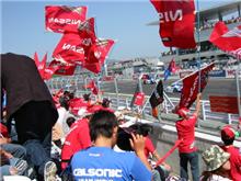 日産応援団・・・・・青？赤？