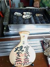 宮島ＳＡで焼がき！