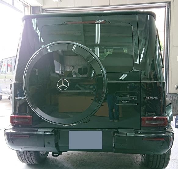 ベンツ W463a G63AMG スペーサー取り付けとメッキパーツペイント