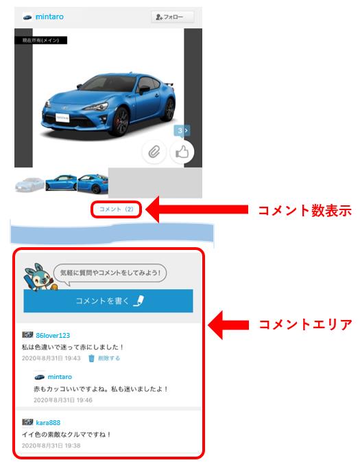 お知らせ 愛車にコメントができるようになりました みんカラスマホアプリ開発チームのブログ みんカラスマホアプリ開発ブログ みんカラ