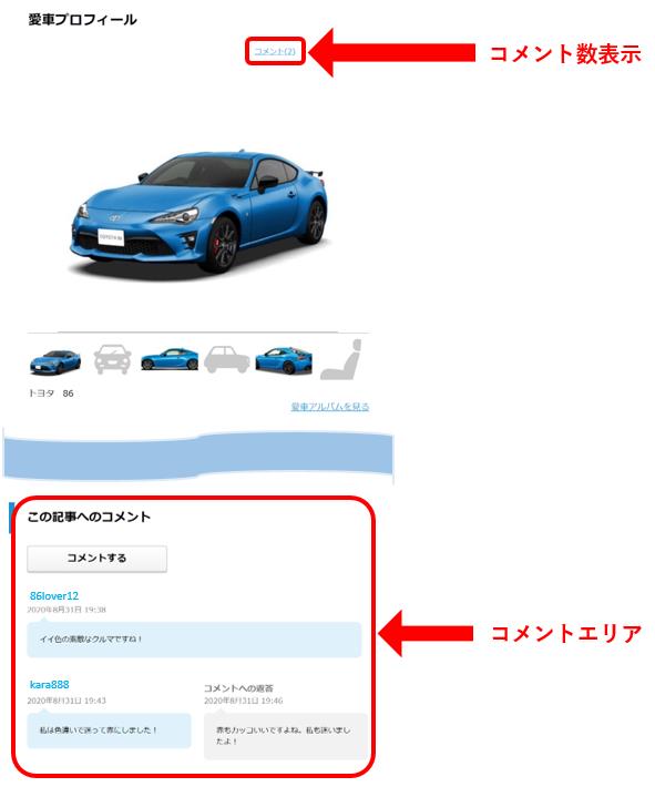 愛車紹介にコメントができるようになりました みんカラ開発チームのブログ みんカラ開発ブログ みんカラ