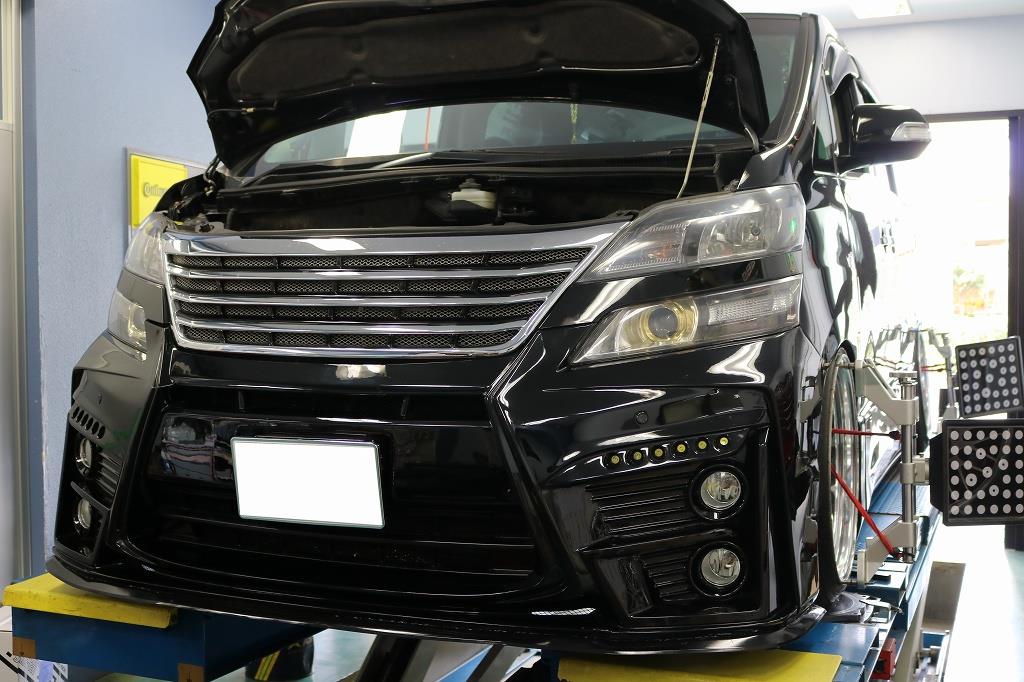 ヴェルファイア リアトーキャンバー調整用シム組込測定☆アルファード ...