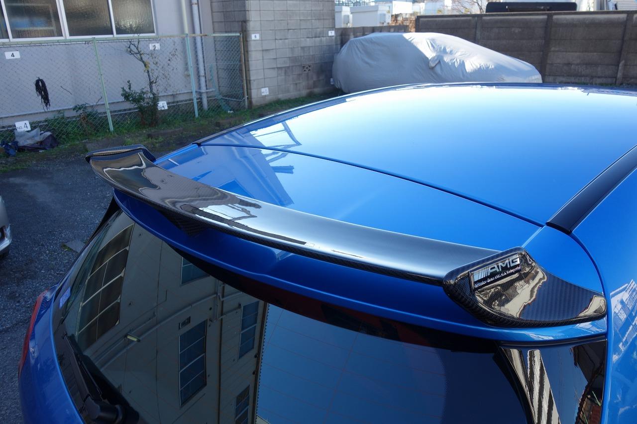 立川市の車の板金塗装修理工場　ガレージローライドのメルセデス・ベンツA180のエアロパーツ塗装・取り付けです。