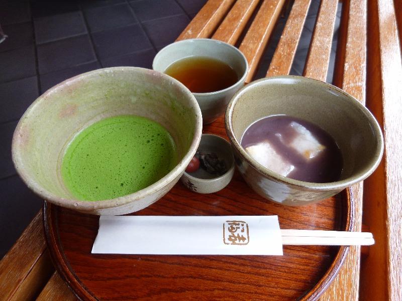 赤福 鳥羽支店 赤福ぜんざい・抹茶セット