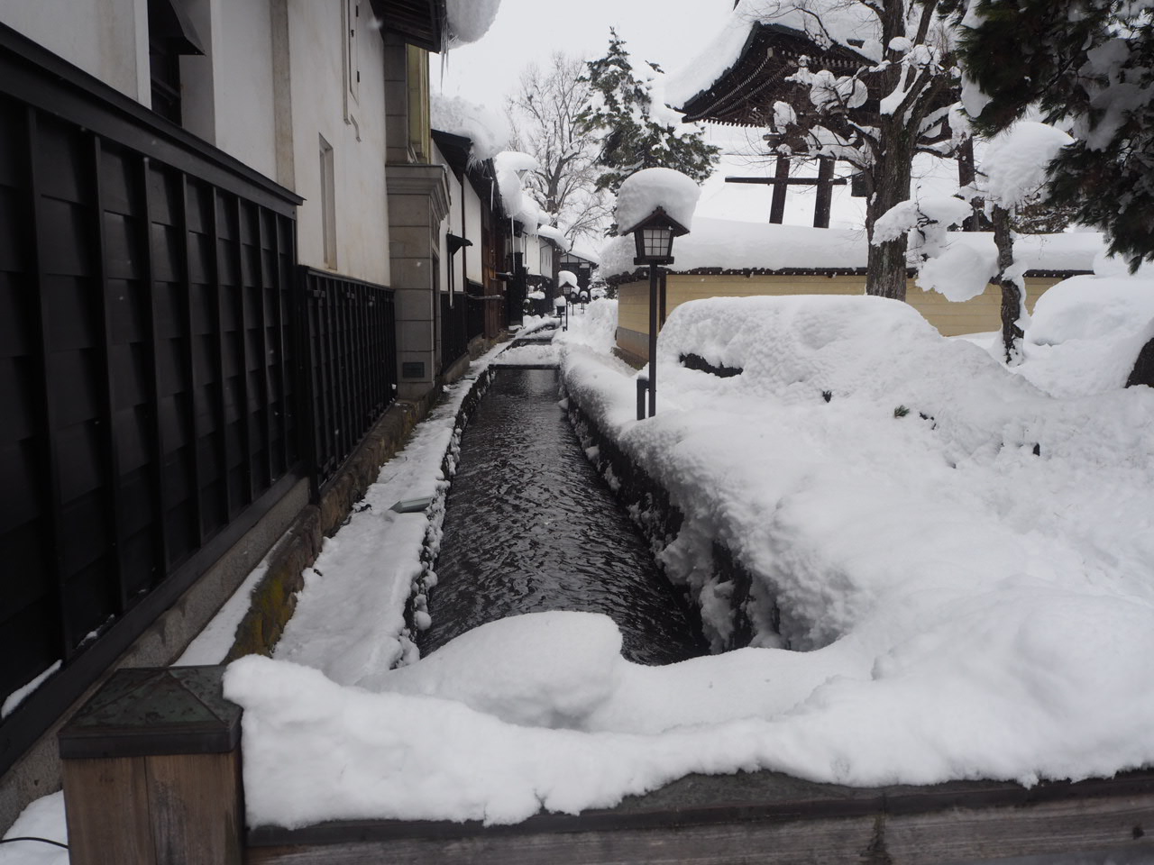 瀬戸川と白壁土蔵街 円光寺
