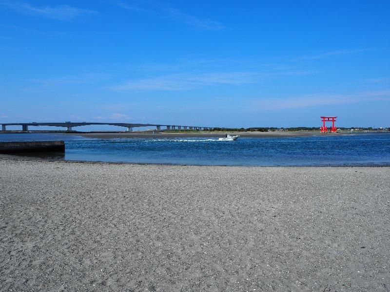 弁天島海浜公園 浜名湖大橋、大鳥居