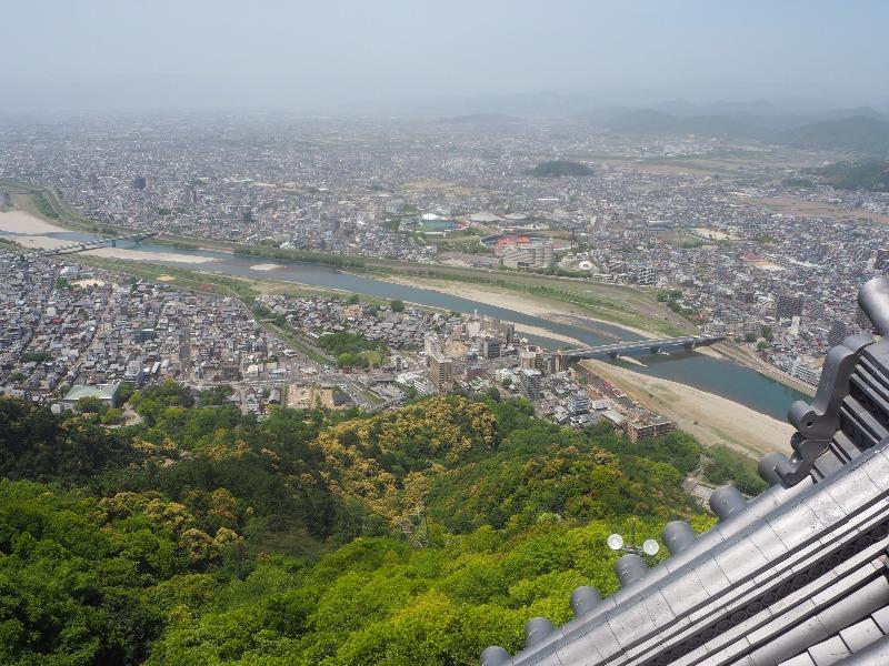 岐阜城 天主閣 忠節橋・金華橋・長良橋