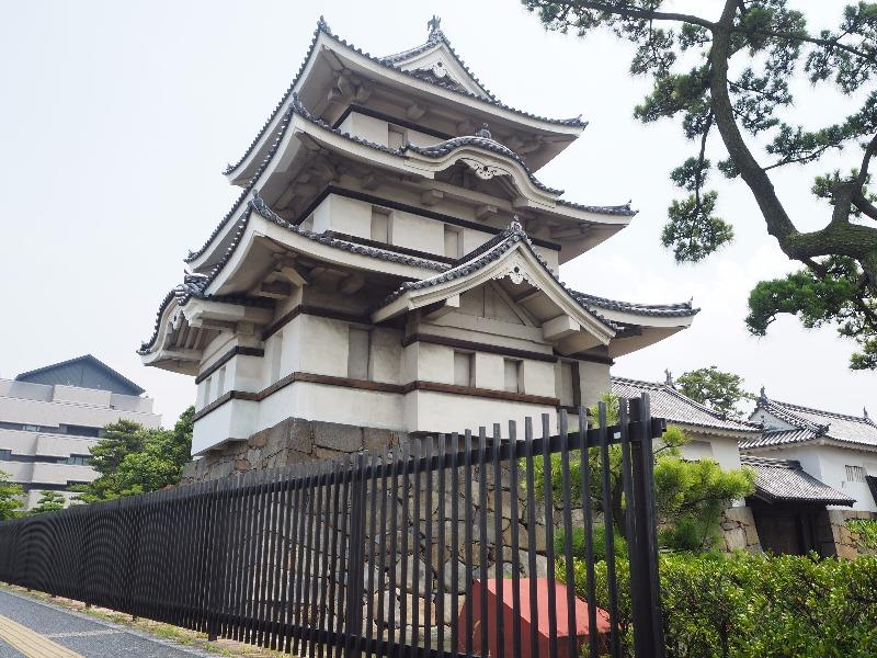 玉藻公園 (史跡高松城跡) 北之丸月見櫓(続櫓)、水手御門、渡櫓