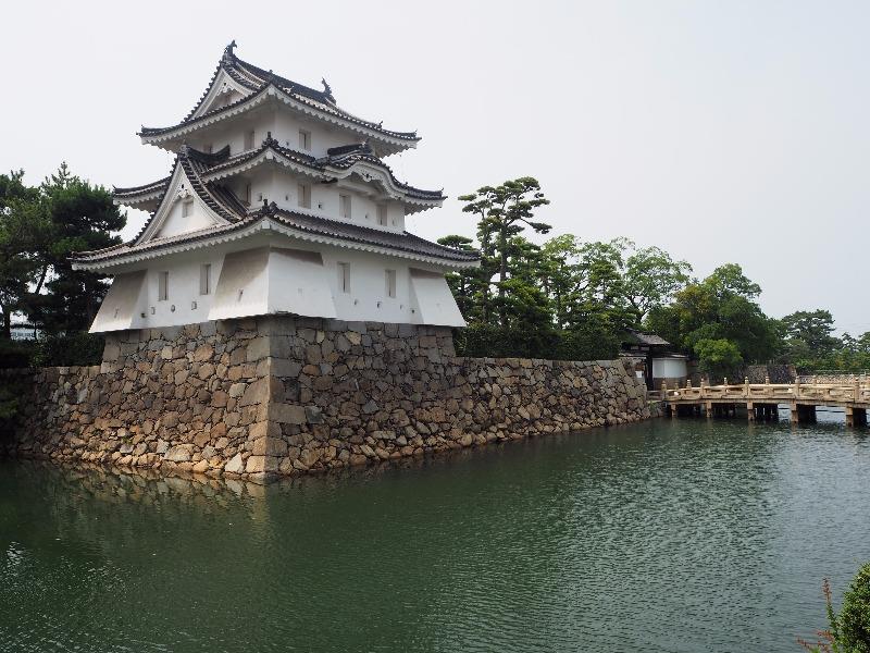 玉藻公園 (史跡高松城跡) 艮櫓(旧太鼓櫓跡)旭橋、旭門