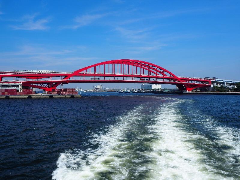 神戸ベイクルーズ ロイヤルプリンセス号 神戸大橋 ポートライナー