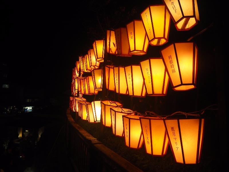 第7回 湯涌ぼんぼり祭り 湯涌稲荷神社 扇階段 ぼんぼり