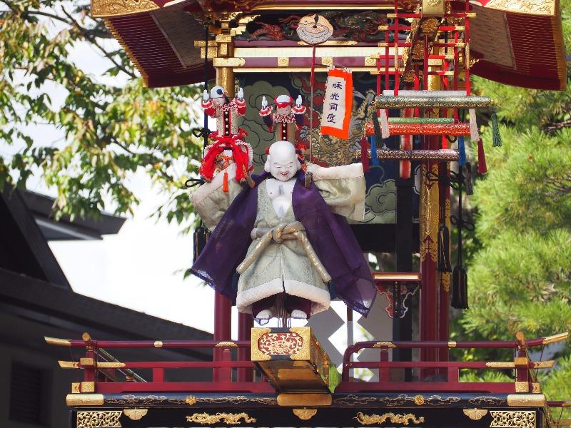 櫻山八幡宮 からくり奉納 布袋様、唐子(5)幟