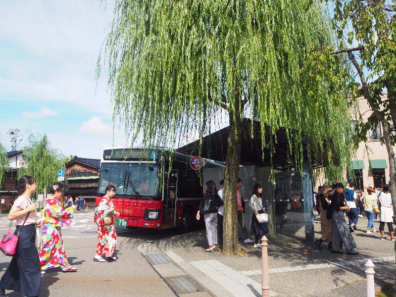 ひがし茶屋街 「橋場町」バス停