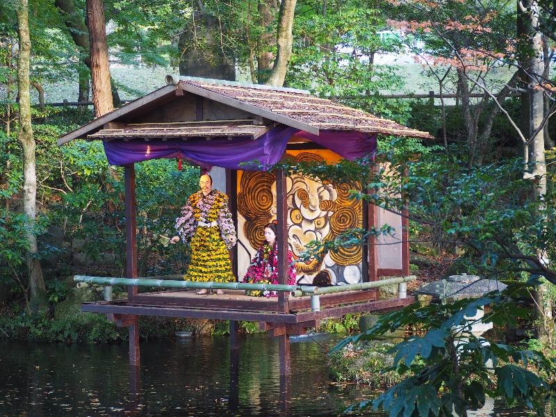 岐阜公園 菊人形 茶を愛した信長の思い