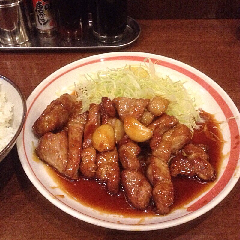 四日市一番街商店街 中華料理 一楽 トンテキ定食
