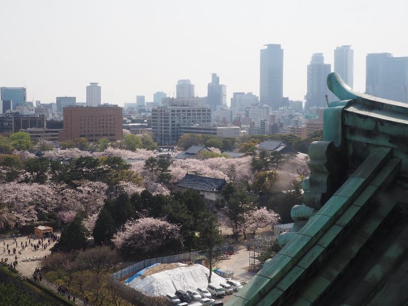 名古屋城 天守閣 展望室 名古屋駅方面(1)