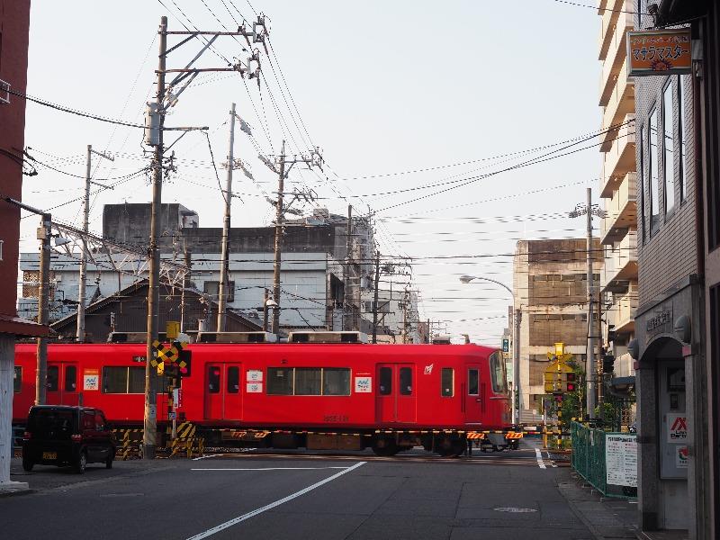 名鉄 各務原線 清住町2丁目 踏切 3100系(3112+3212)