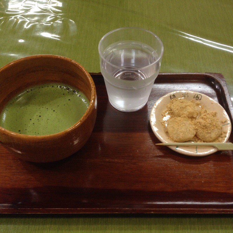 岡山後楽園 残夢軒 抹茶+きびだんご