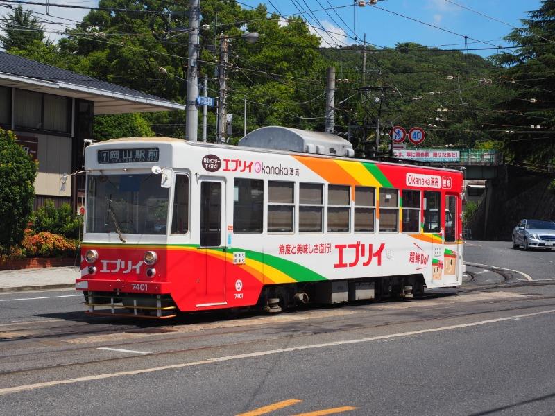 岡山電気軌道 東山・おかでんミュージアム駅 7400形（7401）