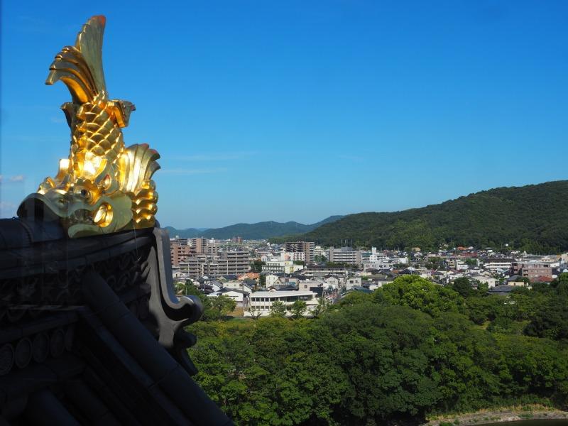 岡山城本丸 天守閣 6階 東(操山方面)