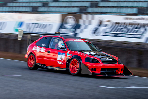 セントラルサーキット ASLAN Honda one make race シビック Civic KBP minds Side by side EK9