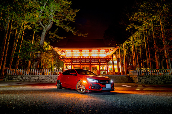 Honda CIVIC Type R FK8 ホンダ シビック タイプR 高野山 金剛峯寺