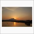夕暮れとステラと岩手山と。