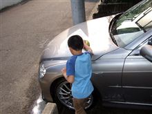 連休最後は洗車