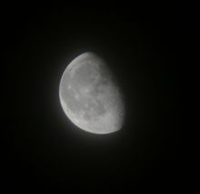 月がやっと昇りました…