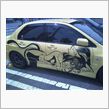 痛車を見に。