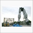 ガンダム大地にタツ…