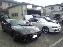 パパ仲間のタイヤ交換♪