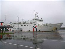 今日は船旅です。
