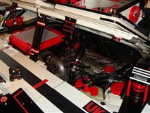 AW11のエンジンルーム綺麗に成ってきています、もう少し、です。