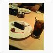食後は桃を・・・