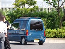 大黒PAで見かけた屋根開き車（ミニカトッポ・キャンパストップ）