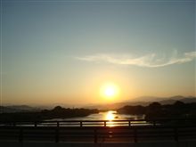 今日の夕日～♪