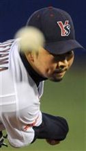 ヤ８－２中（９日）　館山が完投で９勝目