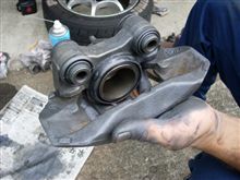 もう来週はレースだよ！のセルボ作業。