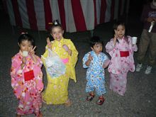 で、夕方は、盆踊り