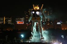 ガンダム大地に立つ　inお台場　パート１１　夜編