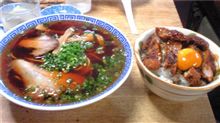 ラーメン食べ歩き第３８弾　( ^^) _U~~　だてのラーメンとカツ丼ハーフサイズを！！