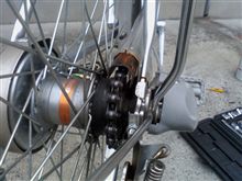 また、チャリンコ壊しました。只今、修理中!