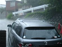 豪雨で足止め(T_T)