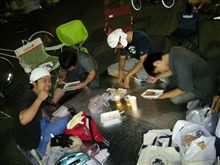 岡山国際で夜中に4時間もママチャリを漕いで来ました。