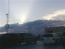 (;´Д`)お日様が破れたような感じでした。 (;´Д`)お日様が破れたような感じでした。