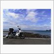カブ吉と加太海岸まで