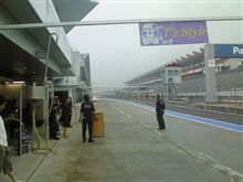 練習走行中。